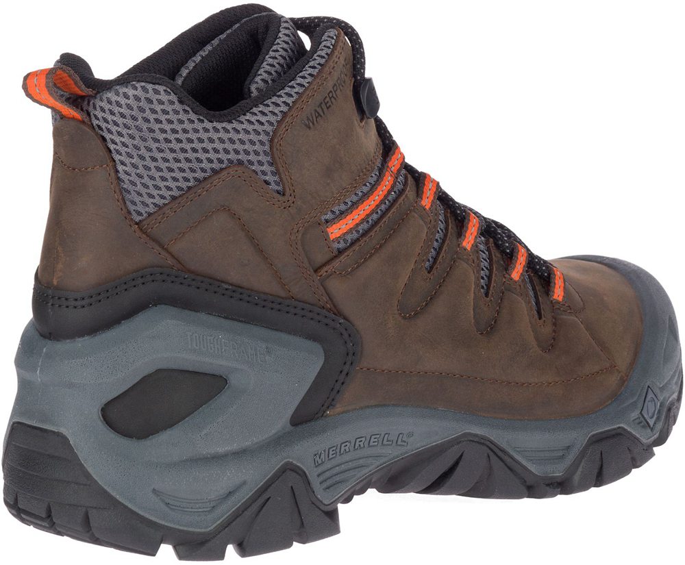 Merrell Vandrestøvler Herre - Strongbound Peak Mid Waterproof - Brune - RUA879650